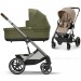 Коляска Cybex Balios S Lux Taupe 2 в 1 Almond Beige люлька Moss Green