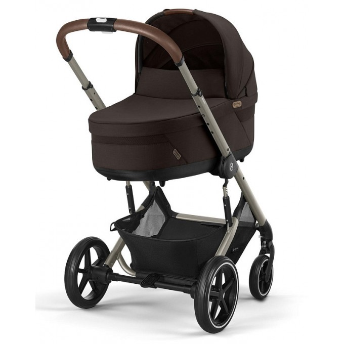 Коляска Cybex Balios S Lux Taupe 2 в 1 Almond Beige люлька Chocolate Brown