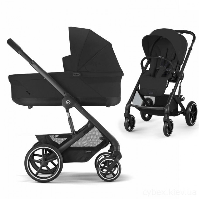 Коляска Cybex Balios S Lux 2 в 1 Moon Black 