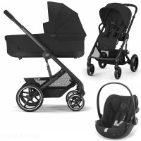 Коляска Cybex Balios S Lux 3 в 1 Moon Black автокресло Cloud G