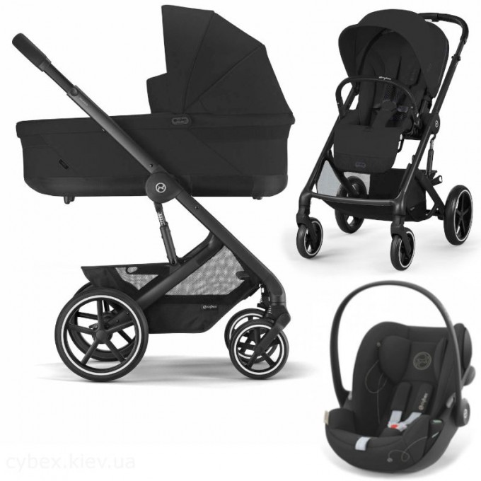 Коляска Cybex Balios S Lux 3 в 1 Moon Black автокрісло Cloud G