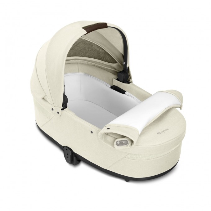 Коляска Cybex Balios S Lux Taupe 2 в 1 Chocolate Brown люлька Seashell Beige