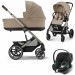 Stroller Cybex Balios S Lux 3 in 1 Almond Beige car seat Aton B2 i-Size Volcano Black