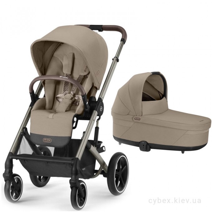 Stroller Cybex Balios S Lux Taupe 2 in 1 Almond Beige