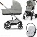 Stroller Cybex Balios S Lux 3 in 1 Stone Grey car seat Cloud G Fog Grey 