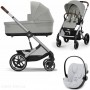 Коляска Cybex Balios S Lux 3 в 1 Stone Grey автокресло Cloud G Fog Grey 