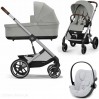 Stroller Cybex Balios S Lux 3 in 1 Stone Grey car seat Cloud G Fog Grey 
