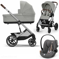 Коляска Cybex Balios S Lux 3 в 1 Stone Grey автокрісло Cloud G plus