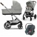 Cybex Balios S Lux 3 in 1 stroller Stone Grey car seat Aton B2 i-Size steel grey
