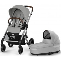 Коляска Cybex Balios S Lux Silver 2 в 1 Stone Grey