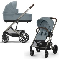 Коляска Cybex Balios S Lux Taupe 2 в 1 Stormy Blue