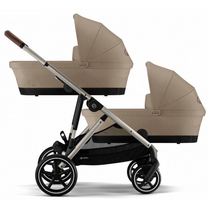 Cybex Gazelle S 2 в 1 Almond Beige коляска для двійні
