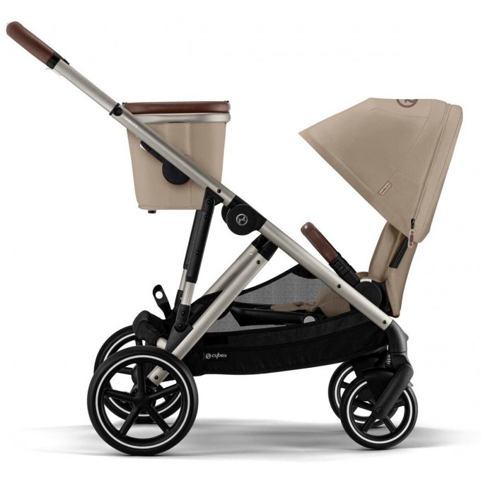 Cybex Gazelle S 2 в 1 Almond Beige коляска для двійні