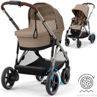 Коляска Cybex e-Gazelle S 2 в 1 Almond Beige з електроприводом