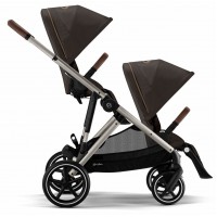 Cybex Gazelle S Chocolate Brown коляска для двойни