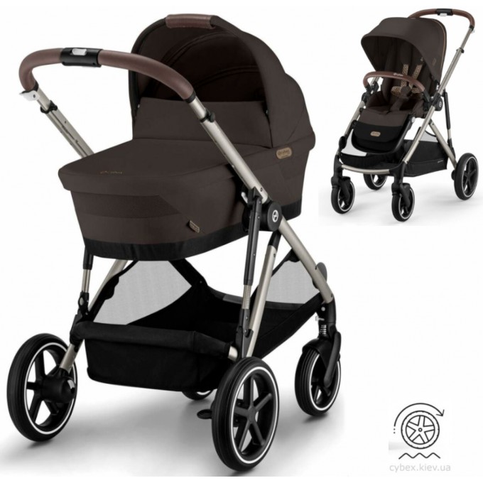 Коляска Cybex e-Gazelle S 2 в 1 Chocolate Brown  з електроприводом