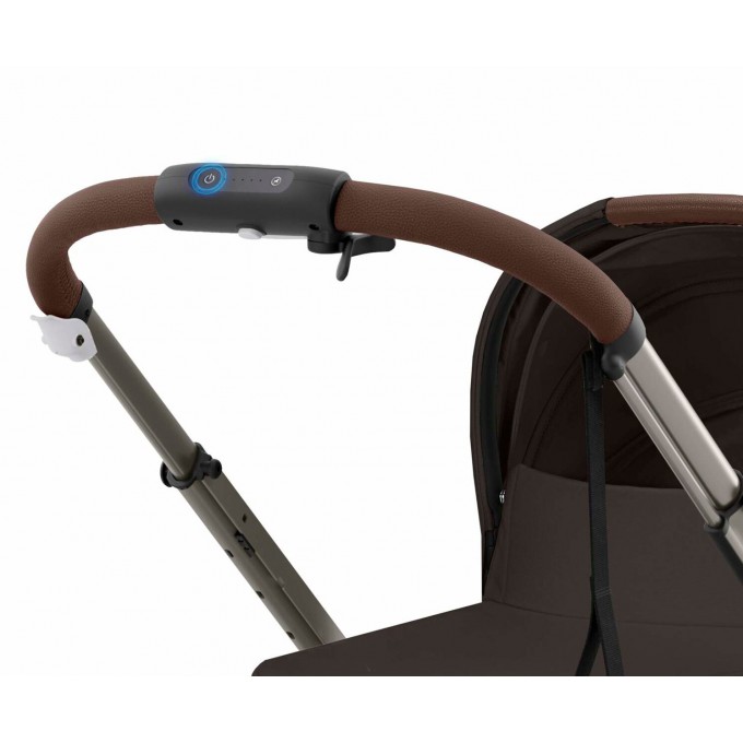 Коляска для двійні Cybex e-Gazelle S 2 в 1 Chocolate Brown з електроприводом