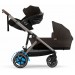 Коляска для двійні Cybex e-Gazelle S 2 в 1 Chocolate Brown з електроприводом