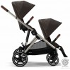 Коляска для двойни Cybex e-Gazelle S Chocolate Brown с электроприводом