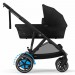 Stroller for twins Cybex eGazelle S 2 in 1 Moon Black