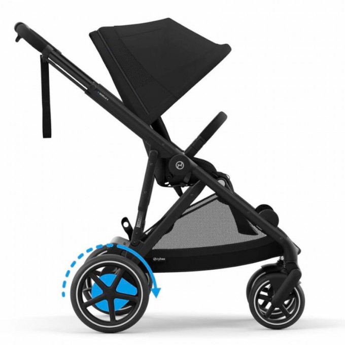 Коляска для двойни Cybex e-Gazelle S Moon Black с электроприводом