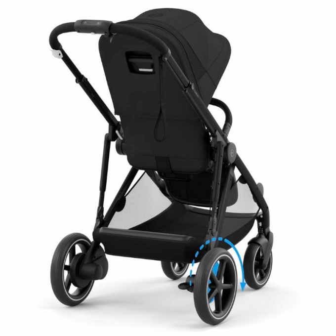 Коляска для двойни Cybex e-Gazelle S Moon Black с электроприводом