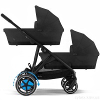 Коляска для двійні Cybex eGazelle S 2 в 1 Moon Black