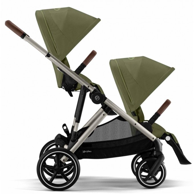 Cybex Gazelle S 2 в 1 Moss Green коляска для двійні