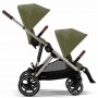 Cybex Gazelle S Moss Green коляска для двойни