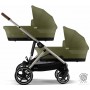 Коляска для двойни e-Cybex Gazelle S 2 в 1 Moss Green с электроприводом