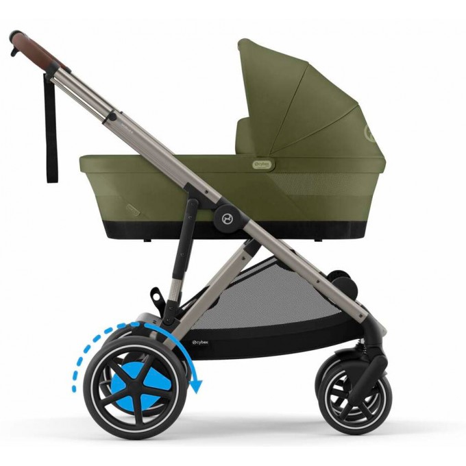 Stroller Cybex e-Gazelle S 2 in 1 Moss Green with electric drive