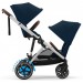 Коляска для двійні Cybex e-Gazelle S Ocean Blue з електроприводом