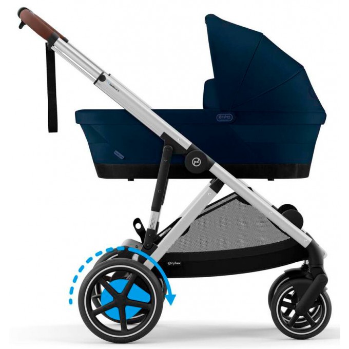 Коляска для двійні Cybex e-Gazelle S 2 в 1 Ocean Blue з електроприводом