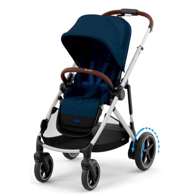 Коляска для двійні Cybex e-Gazelle S 2 в 1 Ocean Blue з електроприводом