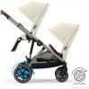 Коляска для двойни Cybex e-Gazelle S Seashell Beige с электроприводом