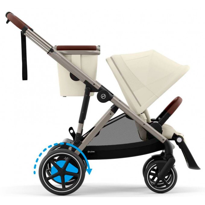 Коляска Cybex e-Gazelle S 2 в 1 Seashell Beige з електроприводом