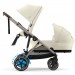 Stroller for twins Cybex e-Gazelle S 2 in 1 Seashell Beige with electric drive