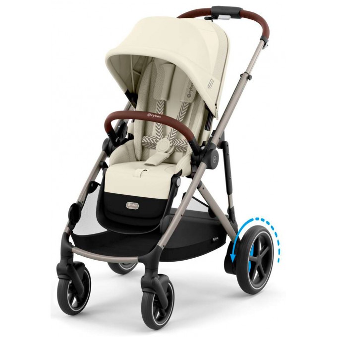 Коляска Cybex e-Gazelle S 2 в 1 Seashell Beige з електроприводом