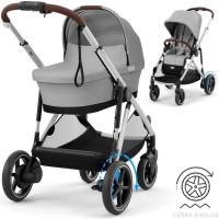 Коляска Cybex e-Gazelle S 2 в 1 Stone Grey з електроприводом