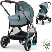 Коляска Cybex e-Gazelle S 2 в 1 Stormy Blue з електроприводом