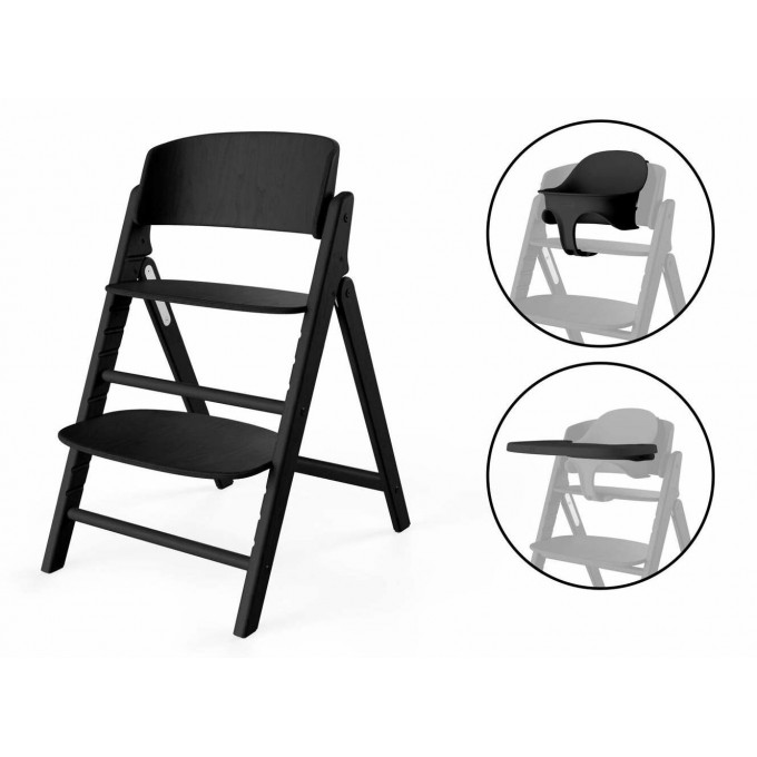 Cybex Click & Fold stunning black high chair 3 in 1