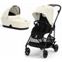 Коляска Cybex Melio 2 в 1 Carbon Canvas White