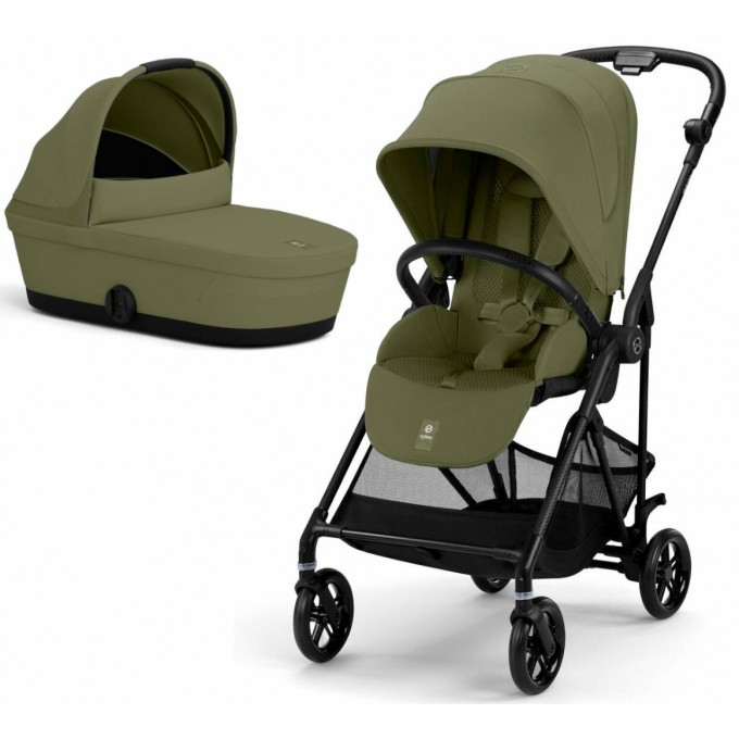 Stroller Cybex Melio 2 in 1 Carbon Moss Green