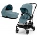Коляска Cybex Melio 2 в 1 Carbon Stormy Blue
