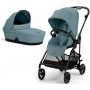 Коляска Cybex Melio 2 в 1 Carbon Stormy Blue