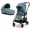Коляска Cybex Melio 2 в 1 Carbon Stormy Blue