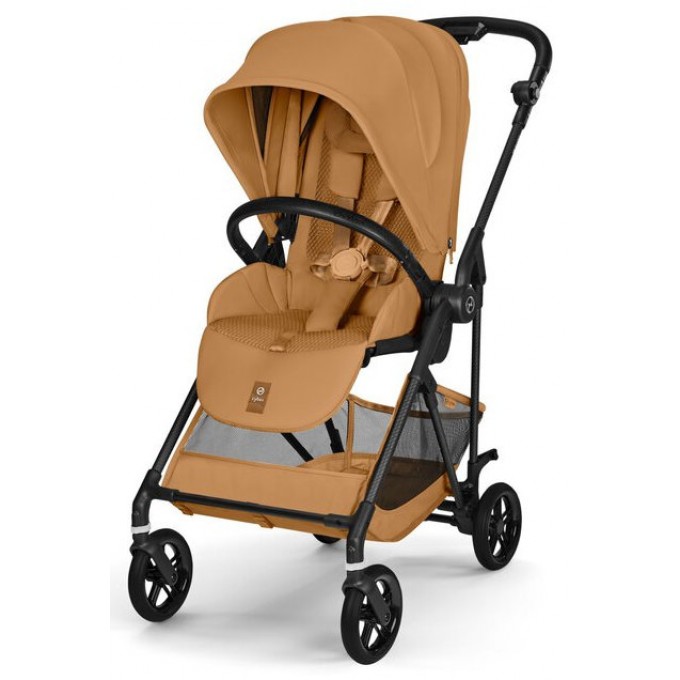 Прогулянкова коляска Cybex Melio Carbon Cinnamon Yellow