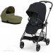 Коляска Cybex Melio 2 в 1 Carbon Magic Black Moss Green