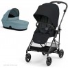 Коляска Cybex Melio 2 в 1 Carbon Magic Black Stormy Blue