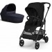 Коляска Cybex Melio 2 в 1 Carbon Magic Black Dark Blue